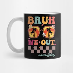 Bruh We Out Para Off Duty, Retro Beach Sunglasses Mug